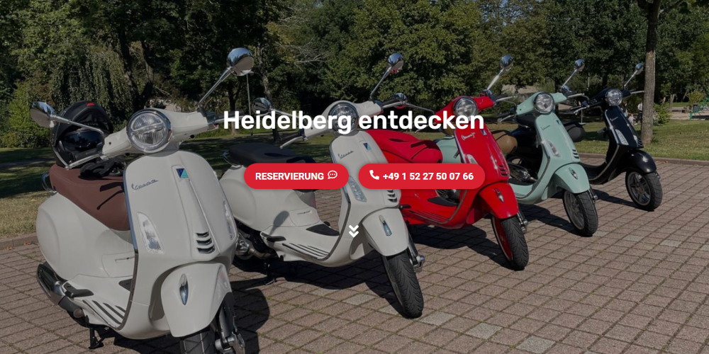 Motorrollervermietung Neckargemünd Heidelberg
